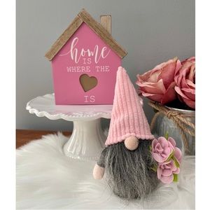 Valentine’s Day Wood Sign Gnome Love Lives Here Farmhouse Tier Gnome Decor Lot